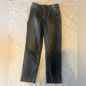Black Hollister Ultra-High Rise Mom Jeans